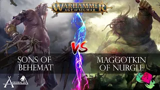 [ITA] Maggotkin of Nurgle VS Sons of Behemat - NUOVO GH!!! Battle Report Age of Sigmar