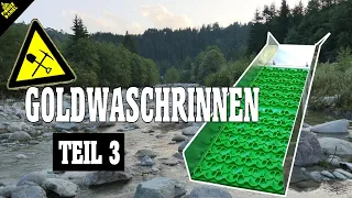 Goldwaschen -  Welche Goldwaschrinnen gibt es? GOLDRAT RINNE