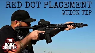 Red Dot Placement Daily Shooter "Quick Tip"