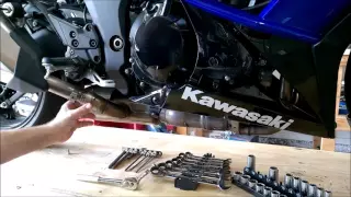 2014 Kawasaki Ninja 1000 exhaust replacement - Part 1