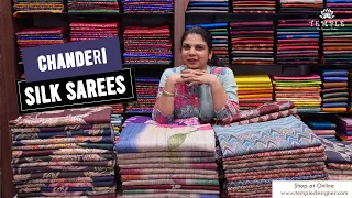 Chanderi Silk Saree Collections | 📲 +91 9840306334 |  #saree #chanderisilk