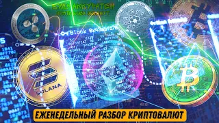 Прогнозирую большое падение биткоин, биткоин кэш, разбор эфириум, обзор на солана, риппл и кардано