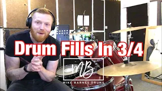 How To Play Drum fills in 3/4!