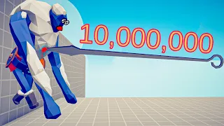 10.000.000 DAMAGE SKEWER vs EVERY UNIT - Totally Accurate Battle Simulator TABS