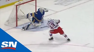 Alexis Lafreniere Finishes Off Colin Blackwell's Pass In Overtime For First NHL Goal