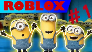 Спасаем  Миньонов в Roblox новые приключения героя  гадкий я 3 миньоны