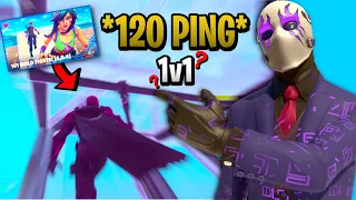 Fastest Editor🗺️✍ 1v1 0 Ping Players on 120 Ping in Fortnite!