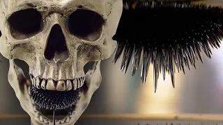 How this artist turns magnets into crazy shapes (ferrofluid) 💀