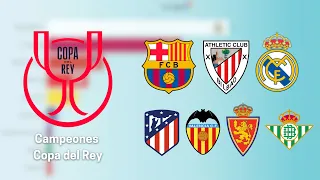 COPA DEL REY: ESTOS SON TODOS LOS CAMPEONES (1903-2024)⚽🏆😃 #athleticclub #copadelrey #futbol