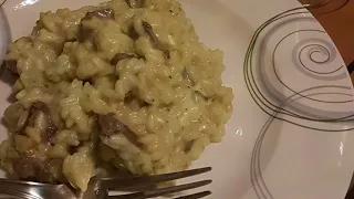 Risoto de filé mignon com queijo gorgonzola