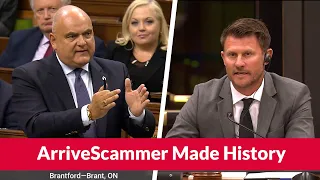 ArriveScammer Made History: 1st One Before the Bar of the House in 113 years