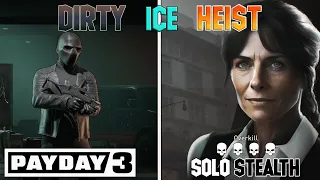 DIRTY ICE Heist OVERKILL Solo Stealth (All Back Loot) - PAYDAY 3