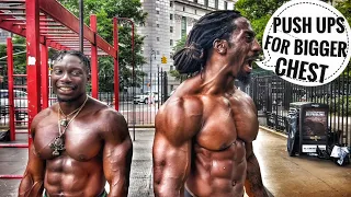 Bigger Chest Workout | Best Pushups for Chest Growth @akeemsupreme2
