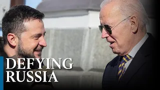 US president Biden makes first visit to war-torn Ukraine, meets Zelensky