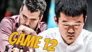 Nepomniachtchi-Ding World Chess Championship Match 2023 || Game 12