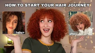 HOW TO START YOUR CURLY HAIR JOURNY (tips, hair growth, products)