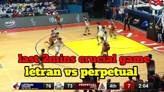 Letran vs Perpetual last 2 mins crucial game NCAA semifinals /May 8