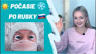 Ruské slovíčka: Počasie ☀️❄️☃️🇷🇺