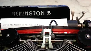 Remington 5 Manual Typewriter, Like New ! Just a quick Look