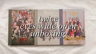 twice eyes wide open unboxing; all versions + preorder🥀