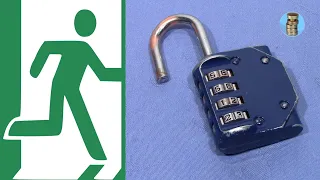 (picking 747) Decoding a real "Escape Room" combination padlock