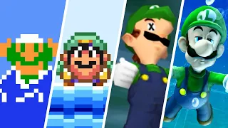 Evolution of Luigi Drowning in Water (1985-2021)