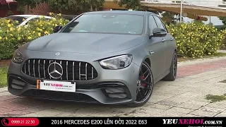 Tuyệt phẩm 2019 Mercedes E200 lên đời 2022 Mercedes E63