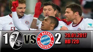 SC Freiburg 1-2 Bayern Munich  All Goals and Highlights !!! 20.01.2017 HD