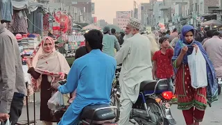 The  Most Busy  City in Pakistan ‚ Faislabad  || Faislabad  Jhang Bazaar  (Full HD ) Walking Touring