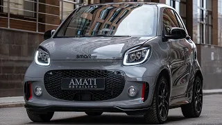 New 2021 Smart EQ Brabus Edition One Fortwo. Visual review: exterior and interior.