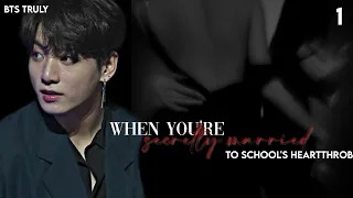 [Jungkook oneshot] 𝐖𝐡𝐞𝐧 𝐲𝐨𝐮'𝐫𝐞 𝐬𝐞𝐜𝐫𝐞𝐭𝐥𝐲 𝐦𝐚𝐫𝐫𝐢𝐞𝐝 𝐭𝐨 𝐬𝐜𝐡𝐨𝐨𝐥'𝐬 𝐡𝐞𝐚𝐫𝐭𝐭𝐡𝐫𝐨𝐛