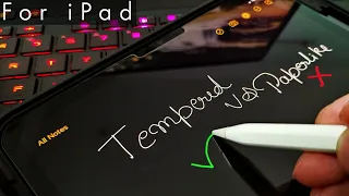 ESR iPad Pro M1 tempered glass installation | Paparlike vs Tempered