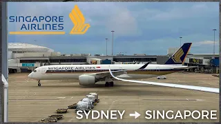 FLIGHT REPORT | Singapore Airlines A350-900 Regional Business Class | Sydney to Singapore  SQ242