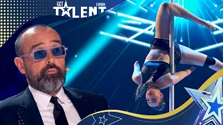 POLE DANCE without arms but full of BEAUTY and endearment | Semifinals 03 | Spain's Got Talent 2023