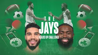 Jayson Tatum and Jaylen compete in football, corn hole, Heads Up and more hilarious challenges 😂