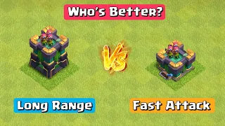 Normal Archer Tower vs FAST Attack Archer Tower - Clash of Clans | Normal vs Geared Up Archer Tower