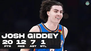 JOSH GIDDEY DROPS 20PTS & 12REB vs SPURS (FULL HIGHLIGHTS)