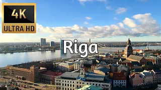 🇱🇻 RIGA, LATVIA [4K] Drone Tour - Best Drone Compilation - Trips On Couch