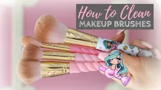 HOW I CLEAN MY MAKEUP BRUSHES!👑💕EASY SIMPLE STEPS!