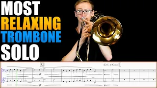 MOST RELAXNG BASS TROMBONE SOLO "Gymnopedie No.1" by Erik Satie. Sheet Music Play Along!