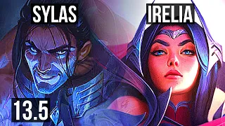 SYLAS vs IRELIA (MID) | 6 solo kills, 1000+ games | KR Master | 13.5