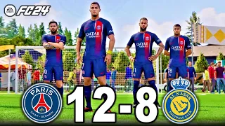 PS5 l FC 24 VOLTA - RONALDO , MESSI , MBAPPE , NEYMAR , GK HAALAND , ALL STARS | PSG VS AL NASSR