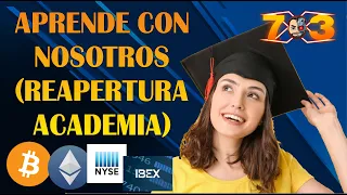 APRENDE CON NOSOTROS TRADING CRIPTO Y/O BOLSA (REAPERTURA ACADEMIA) - FRANX73 - Trading en ESPAÑOL