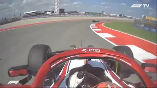 Kimi Räikkönen vs Fernando Alonso y se chocan por los costados F1 USA COTA 2021 GP