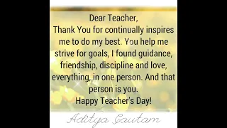 Teacher's Day best wishes to your teachers | Wishes to out teachers on Teacher's Day 💓 #teachersday
