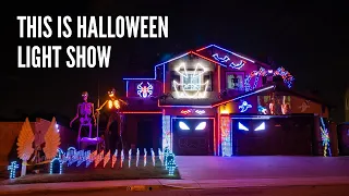 This is Halloween - Halloween Light Show House 2021 Riverside, CA