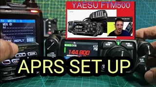 YAESU FTM500 APRS ,SET UP & MESSAGE