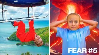 Gaby and Alex Facing Fears in 24 Hours | 24 hour challenge | Fears challenge