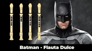 Sweet Flute Batman - With Easy and EXPLAINED Animated NOTES