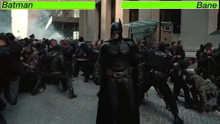 The Dark Knight Rises: Batman Vs Bane With Healthbars